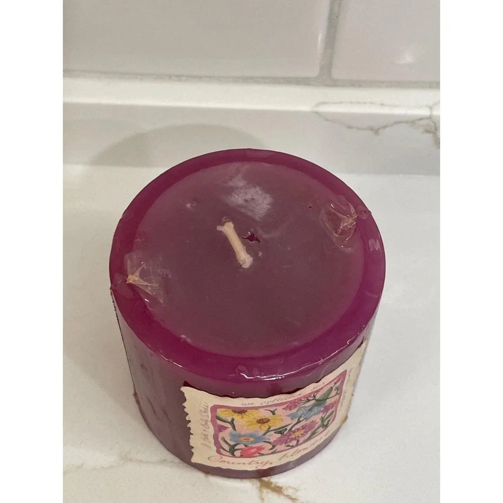 Vintage Bath & Body Works Country Flowers Candle 3